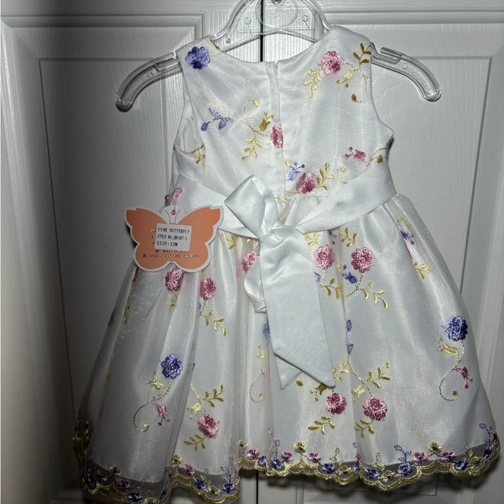 Pink Butterfly toddler dress 12 months